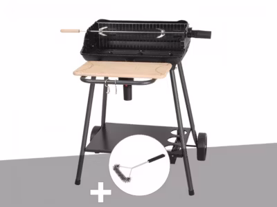 Barbecue charbon Bergamo + Brosse En T – Somagic