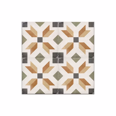 Carrelage sol / mur effet ciment motif coloré 20×20 cm ART NOUVEAU EMPIRE COLOUR