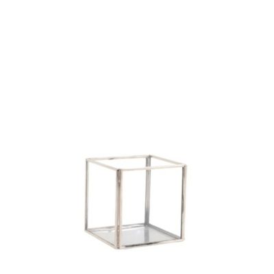 Pot en verre carré 10x10cm, Almia