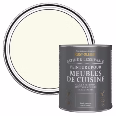 Peinture Verte pour Meubles de Cuisine, Satin – RUST-OLEUM – Fleur de Pommier 750ml