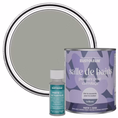 Peinture Verte pour carrelage de Salle de Bain, Brillante – RUST-OLEUM – Feuille de Thé 750ml