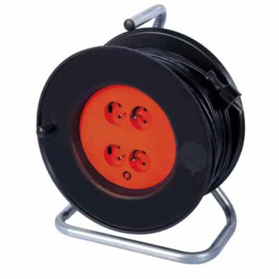 Enrouleur de Câble électrique 4 prises 25 M 3100 W