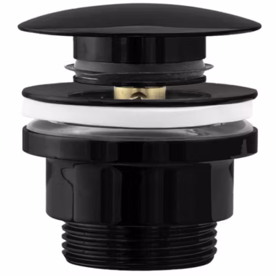 Bonde de lavabo universel REA Clic-Clac Black Metallic