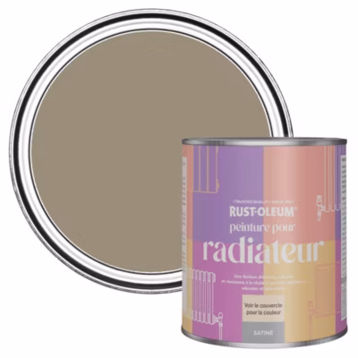 Peinture Marron pour Radiateur, Finition Satinée – RUST-OLEUM – Café Deluxe 750ml