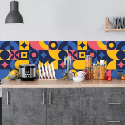 Crédence adhésive design art déco retro 60×300 cm