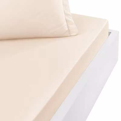 Drap housse en percale de coton bonnet 30 cm Petale 90×190 cm SOFT PERCALE
