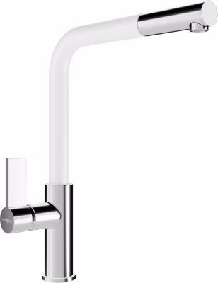 Mexen Flora robinet de cuisine, chrome/blanc – 670401-02