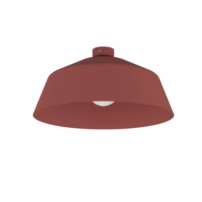 LUMICOM – TOKYO Plafonnier, 1xE27, max 42W, métal, rouge cowhide, D.50cm