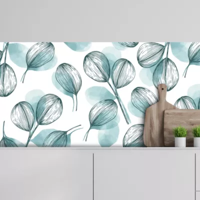 Crédence adhésive déco florale 30×70 cm