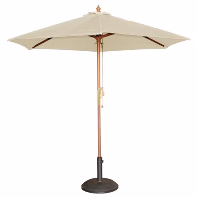 Parasol de Terrasse Professionnel Écru à Poulie Diamètre 2,5 m – Bolero