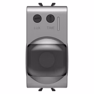 Détecteur de mouvement infrarouge ChoruSmart Titane à encastrer 1 module – GEWISS – GW14594