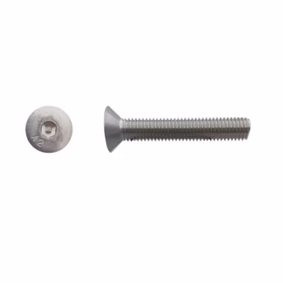100 Vis Métaux Tête Fraisée 6 Pans Creux FHC 10 x 16 mm – DIN 7991 – Inox A2 – D-Work
