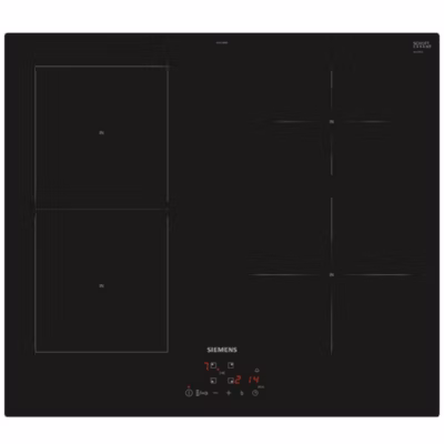 Table de cuisson induction 60cm 4 foyers 4600w noir Siemens EE611BPB5E iq500