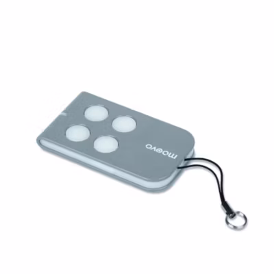 Télécommande 4 touches pour motorisation de portail (Gris) – Moovo