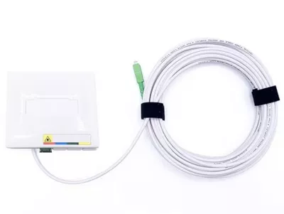 Elfcam – 25m Câble Fibre Optique SC/APC à SC/APC, Simplex Monomode 4,0mm avec PTO, Rallonge Fibre sans Perte