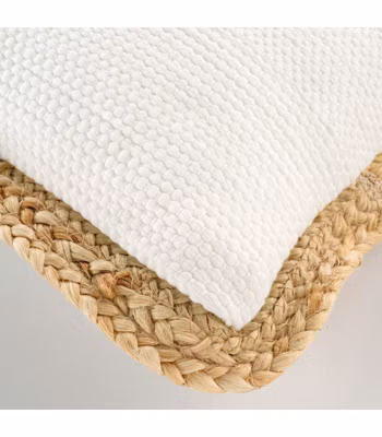 Coussin Déhoussable (30 x 50 cm) Akina Naturel, Coton & Polyester avec – 30x50cm – Naturel