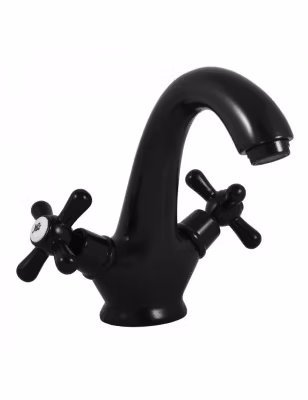 Mélangeur lavabo MORAVA noir mat sans pop up