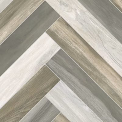 Sol Vinyle effet parquet coloré bâton rompu – Rouleau de 4m x 11m