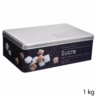 Boîte à sucre morceaux métal Noir Black Edition – 5Five