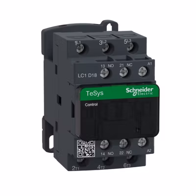 Lc1d18e7 Schneider – Contacteur Tripolaire – 3no – 18a – Bobine 48vca – Vis