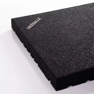Lot de 80 dalles de sport intérieur HEXDALLE HAI – 25 mm – Noir – 20 m²
