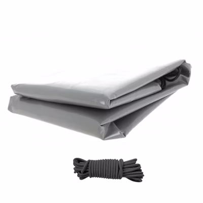 Bâche haute remorque Franc RI 2202 réhaussé 80 cm – 262 x 165 x 90 cm – PVC 640g/m² étanche – Gris – Fabrication française