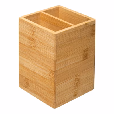 Pot à ustensiles 2 compartiments Bambou – 5Five