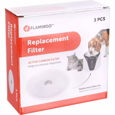 3 Filtres rechange pour Fontaine sensor Adriana noir pour chat et chien