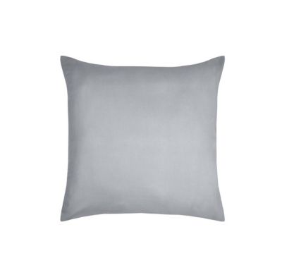 1 Taie d&rsquo;oreiller coton uni 63 x 63 cm Edens gris souris