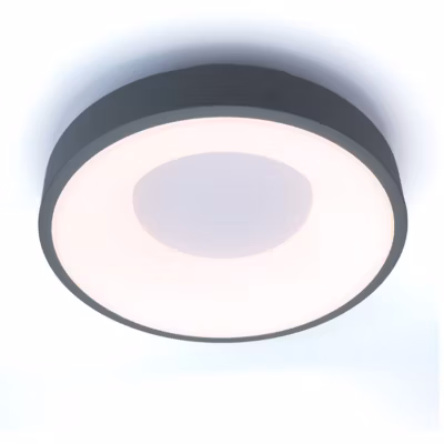 Plafonnier LED design 28W circulaire en métal 30 cm 3000K4000K6000K sélectionnable Driver Philips 3500lm IRC 85 Pas de