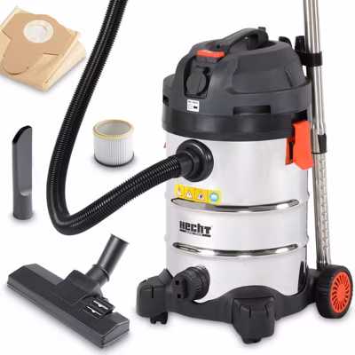 Hecht 8314 Z Aspirateur industriel eau et poussiere avec reservoir 30L