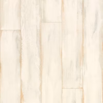 Sol vinyle Textile – effet parquet bois peint crème – Rouleau de 2m x 13m