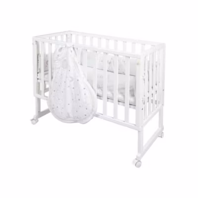 Berceau cododo Roba Safe Asleep 3-en-1 Sternenzauber blanc avec matelas 45×90