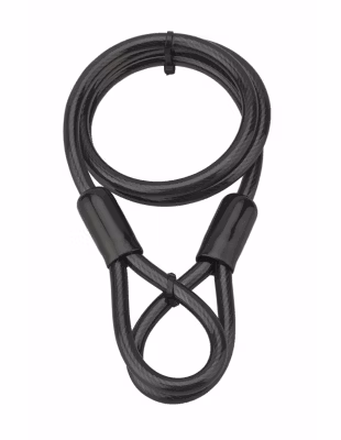 Câble antivol Twisty, vélo, abris de jardin, diamètre  10, 1.20m, acier gaine PVC – THIRARD