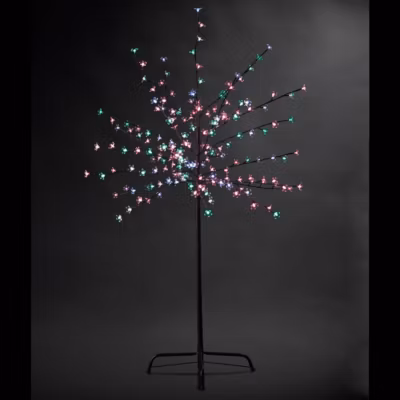 Arbre lumineux extérieur prunus h1.5m 200 led + transfo – feeric lights & christmas