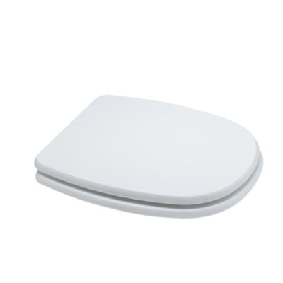 Abattant De Toilettes Compatible Avec Le Modèle Carré En Mdf Blanc