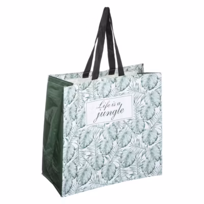 Sac de Shopping Motif Jungle – Vert kaki- 5five