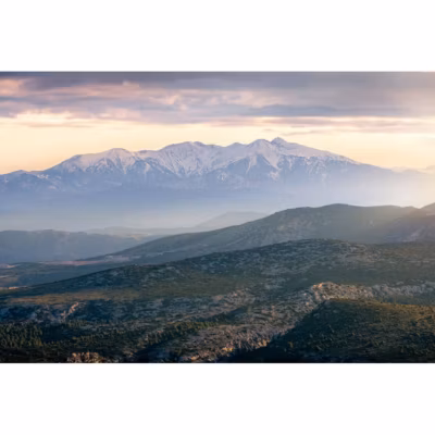 Tableau sur toile le pic du canigou 45×65 cm Fabriqué en France