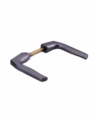 Paire de béquilles Targa pour porte, carré 7mm, 1 portée, gris – THIRARD
