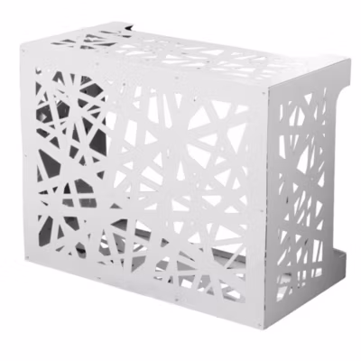 Cache climatiseur pour climatiseur ARTIST M Blanc en aluminium L86xP44xH68 cm