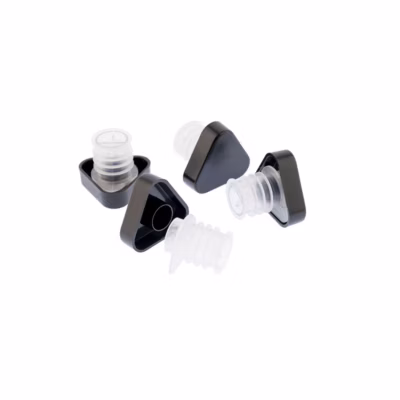 Lot de 4 bouchons anti-goutte avec languette Noir – Taste par Koala