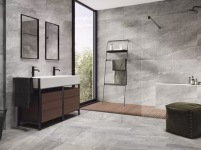 Carrelage imitation pierre Astro Gris  30×90 cm