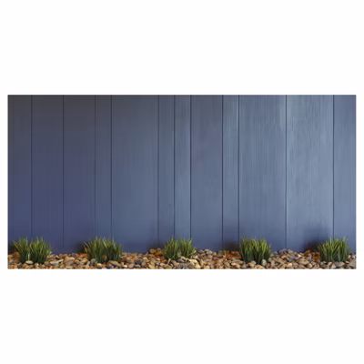 Brise vue balcon JARDINIERE BLEUE trompe l&rsquo;oeil, H.1.5 x L.3 m, 100% occultant, Made in France + kit de fixation offert