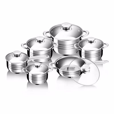 Batterie de cuisine 12 pièces inox Royalty Line RL1231