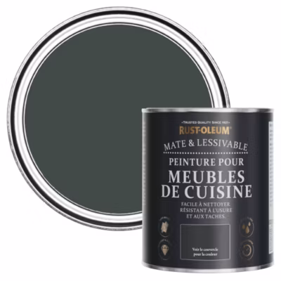 Peinture Verte pour Meubles de Cuisine, Mat – RUST-OLEUM – After Dark 750ml