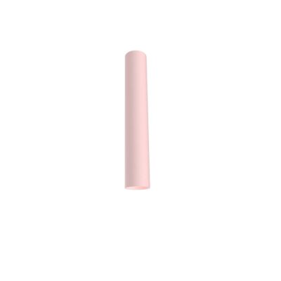 LUMICOM – ROND Plafonnier, 1x GU10, max 33W, métal, rose, D.6cm x H30cm