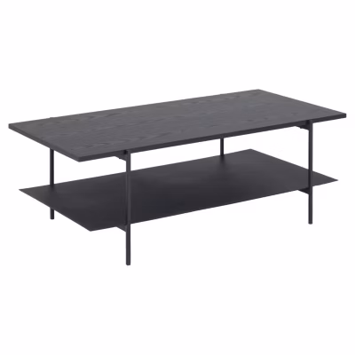 Table basse rectangulaire 2 niveaux design industriel ARIA