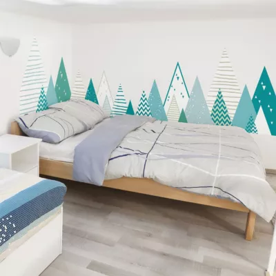 Stickers enfant montagnes scandinaves ritaka 80 x 135 cm