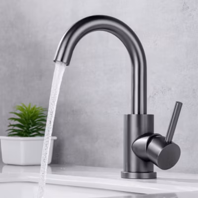 Mitigeur de lavabo LOMAZOO anthracite Chloé