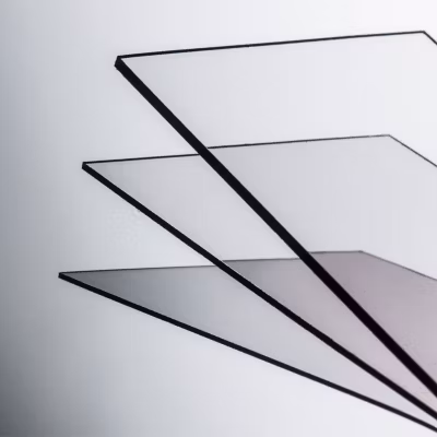 5 PLAQUES POLYSTYRENE TRANSPARENT 1.2MM 40X50CM